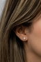 Heliophilia Silver Pendientes de Plata de Ley 925 con Baño de Oro y Circón NRZ999484